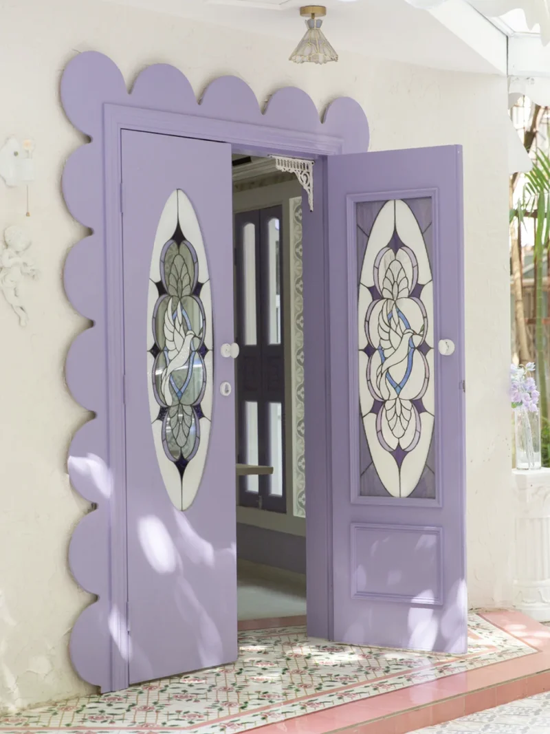 Garden doors for hospital healing gardens