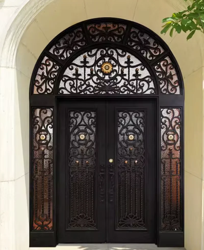 Steel-framed glass garden doors secure for urban gardens