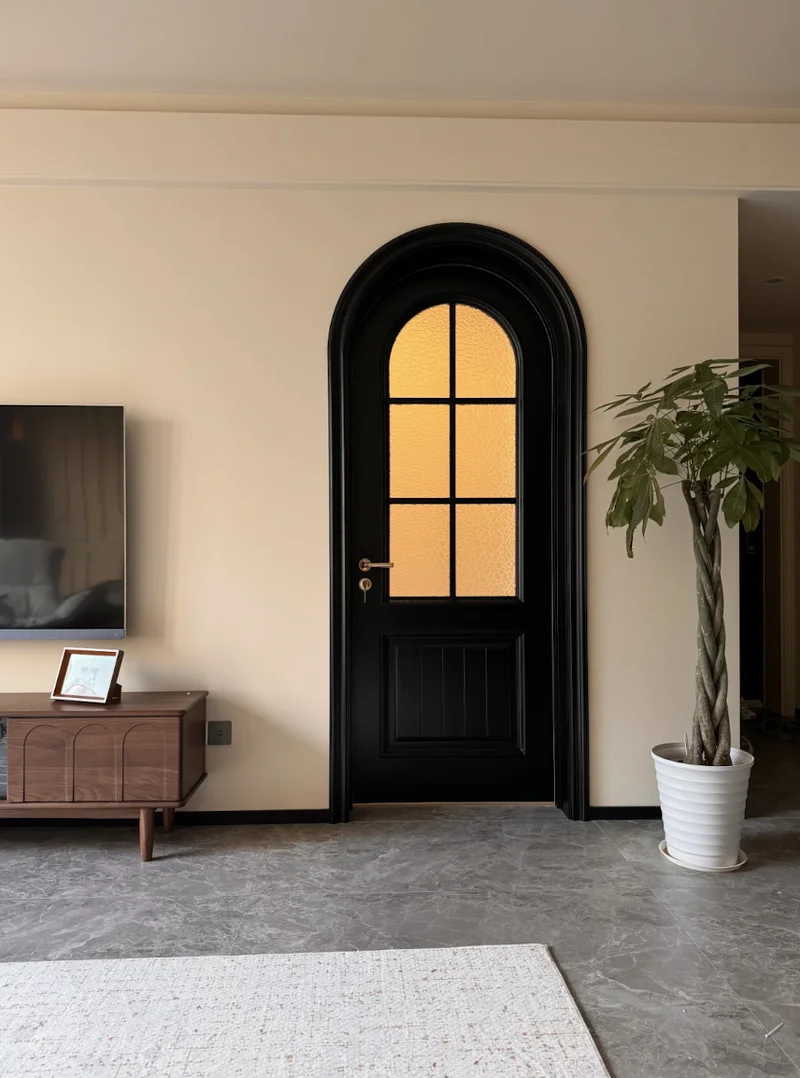 Aluminum glass doors with quick installation features