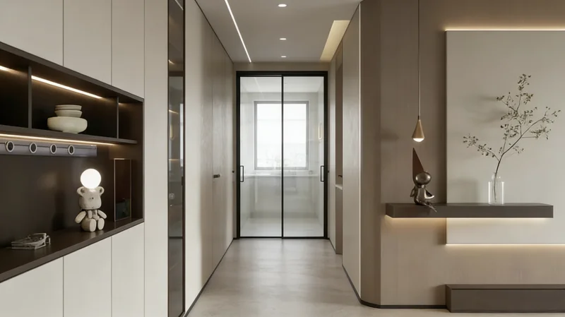 Aluminum glass doors with custom glass patterns