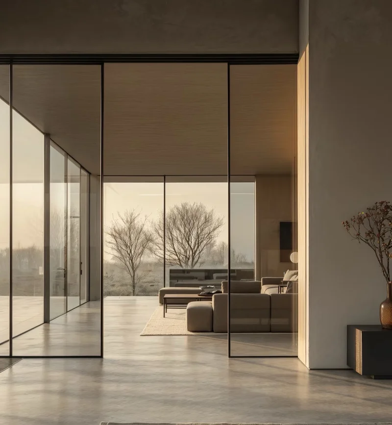 Aluminum Glass Doors with Stainless Steel Hardware for Malls
