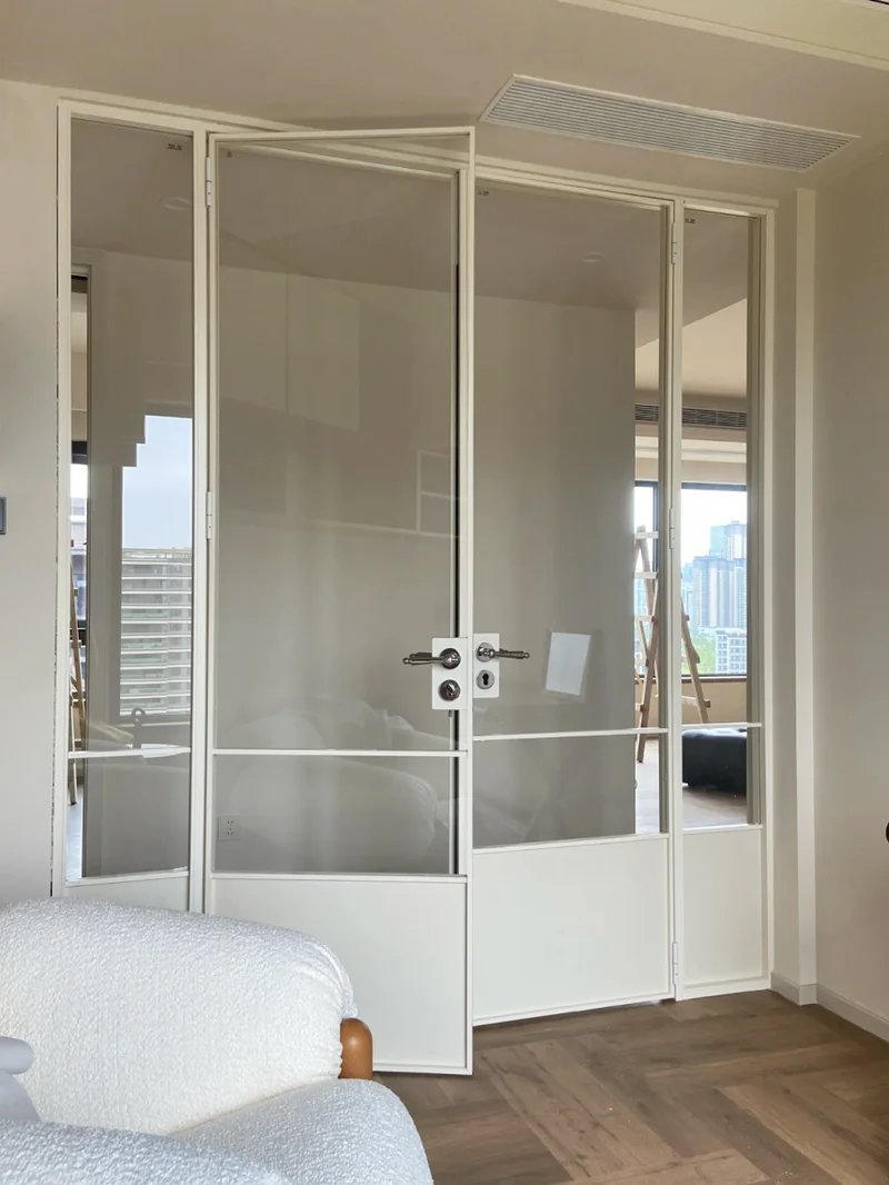 Aluminum glass doors for warehouse offices