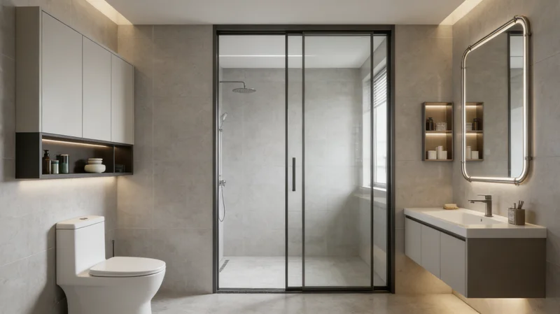 Aluminum glass doors with quick installation features