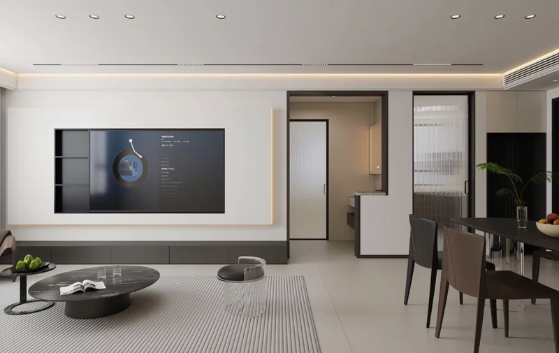 Oversized aluminum glass doors for luxury villa entrances