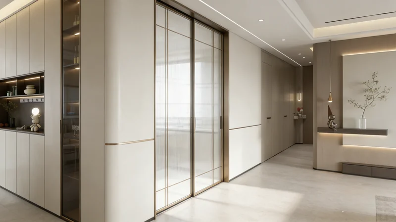 Eco-Friendly Cherry Wood Glass Doors with E0 Grade & Tinted Glass for Hospital Interiors