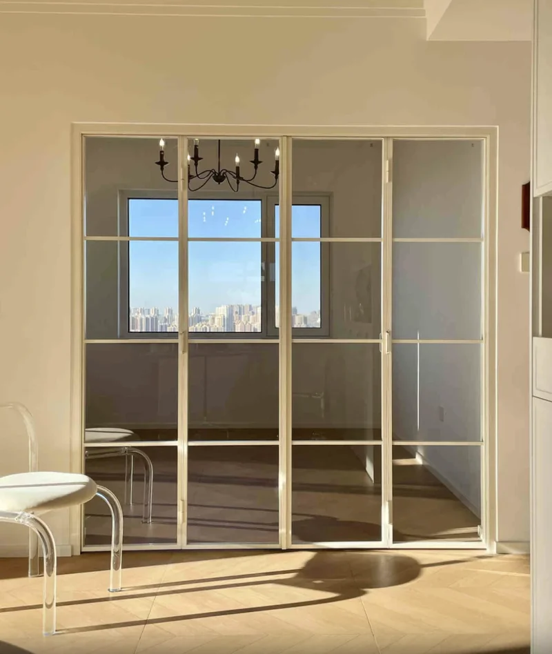 Aluminum glass doors for high-end developments