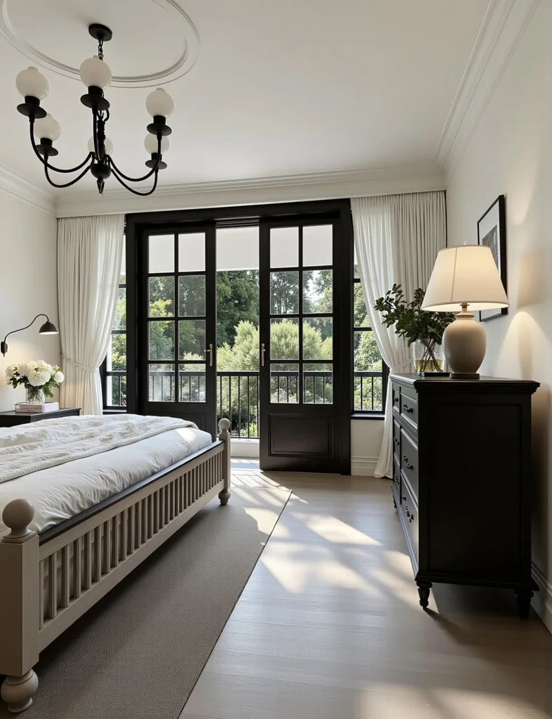 Aluminum glass doors for indoor courtyards