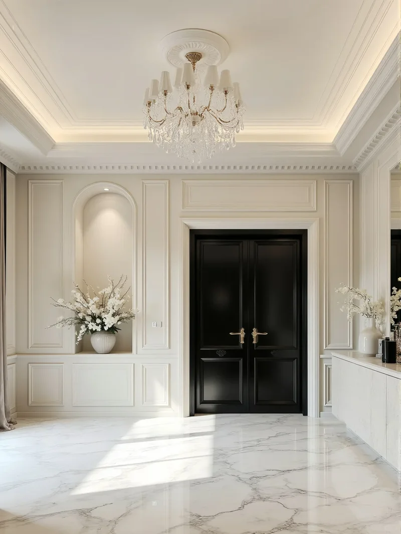 Steel doors with thermal insulation for cold climates