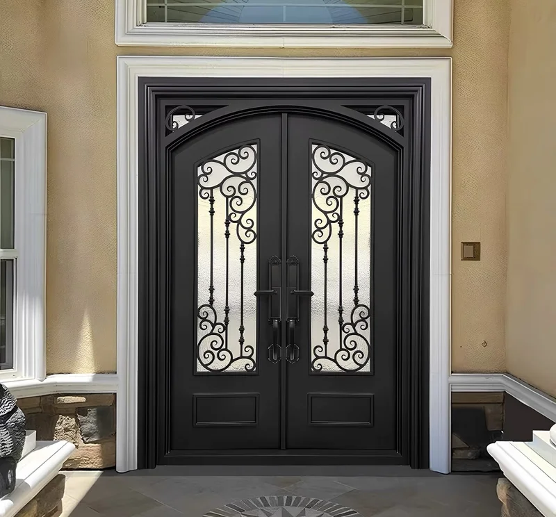 Steel entry doors for residential communities