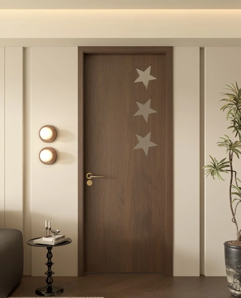 Eco-Friendly Solid Wood Doors with E0 Grade Certification: Ideal for Sustainable Hospital Projects