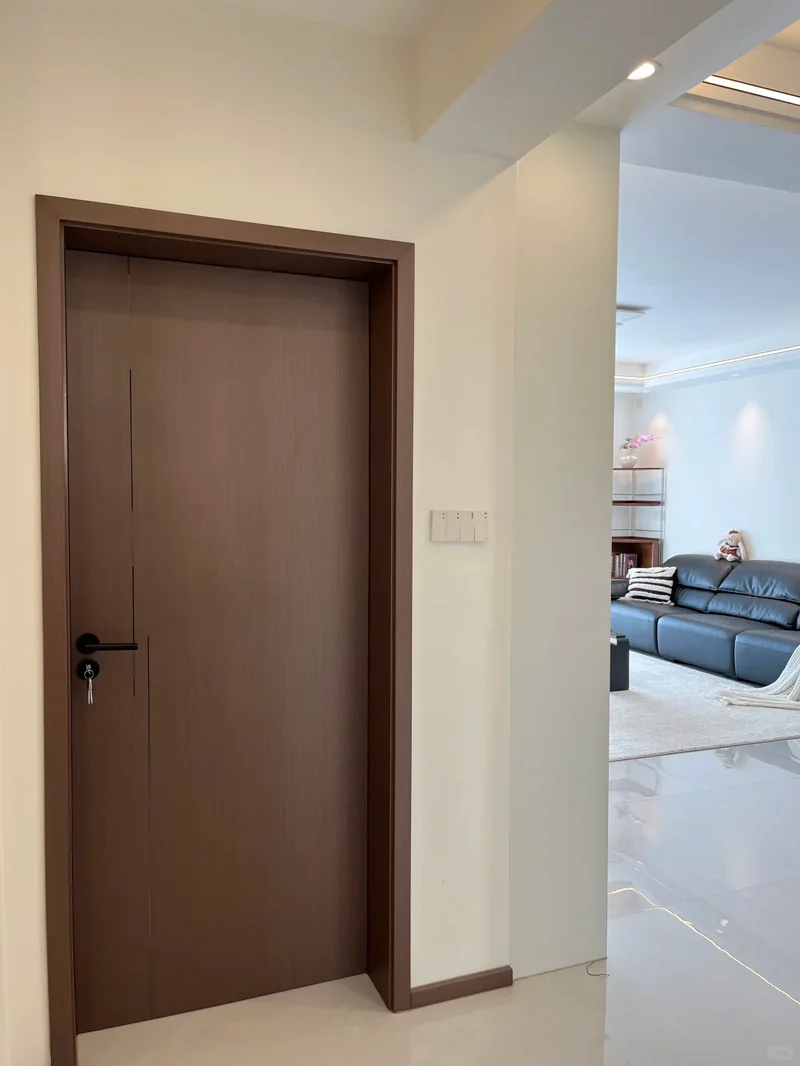Hickory solid wood doors durable with high Janka hardness for high-traffic areas