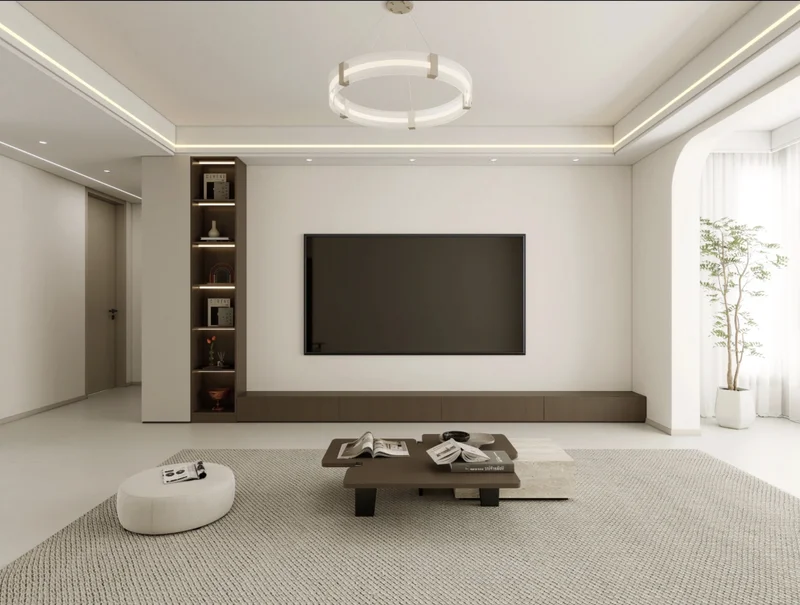 Office building lobby solid wood doors oversized high-end material customization