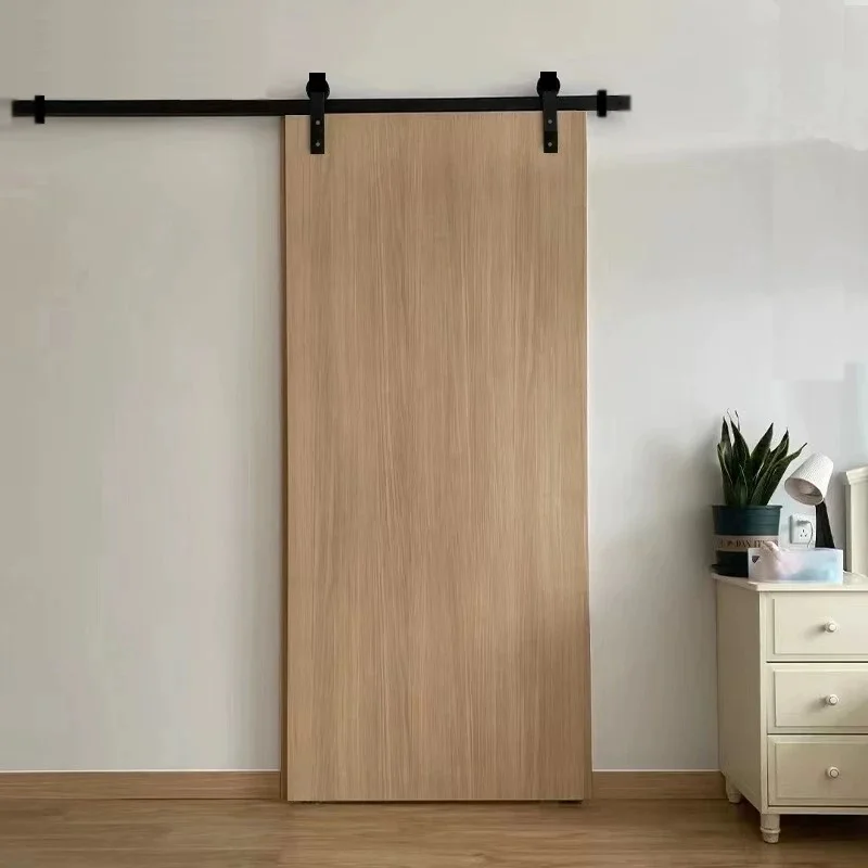 Poplar solid wood doors affordable with veneer finish for budget projects