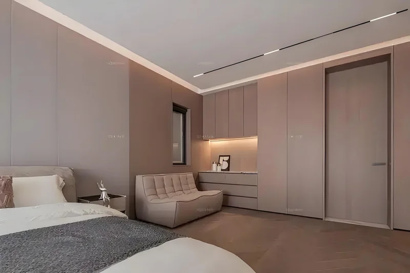 Five-star hotel wood door project bulk purchase 200+ units with installation