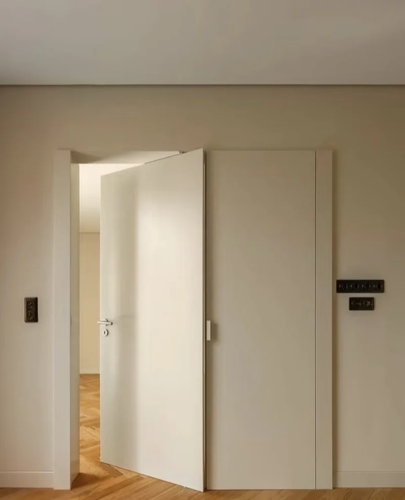 Engineered Wood Doors Anti-Warping with Plywood Core for Apartment Complexes
