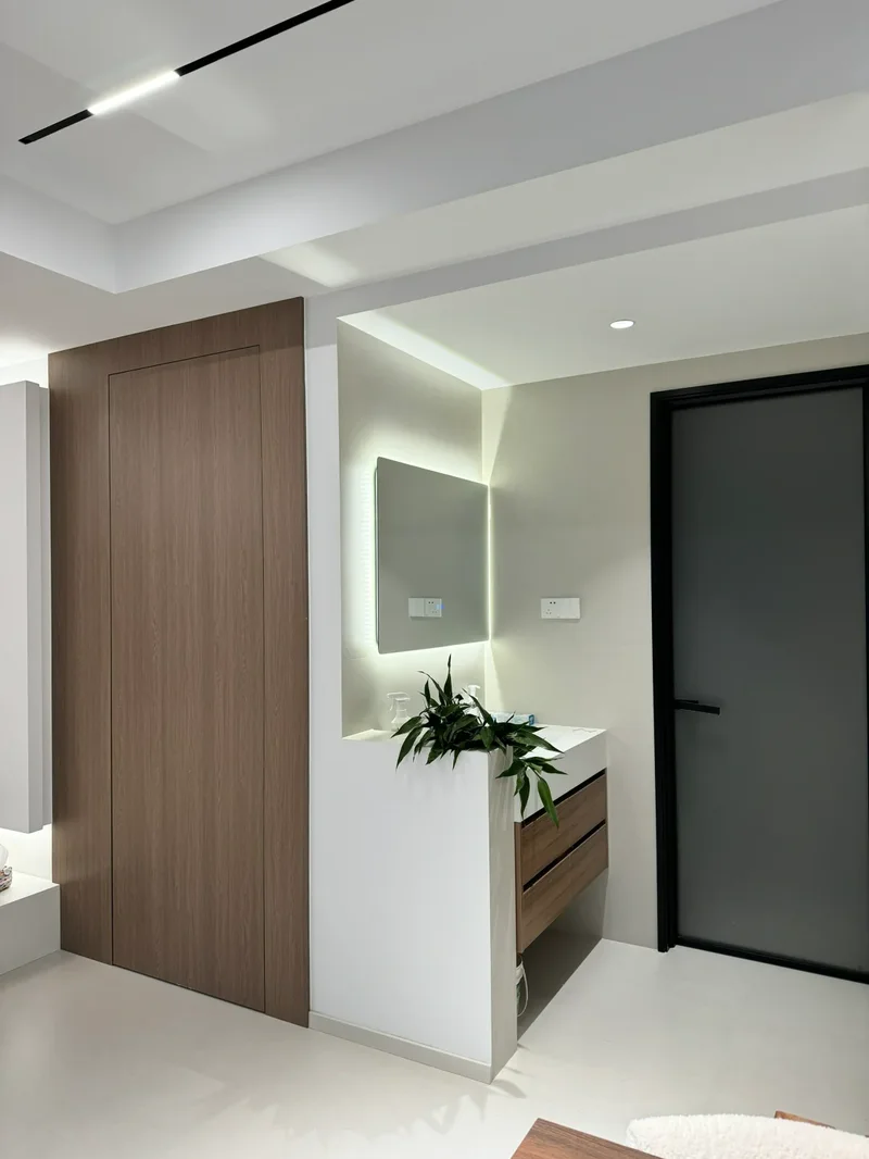 Mahogany solid wood doors fire-retardant for government buildings