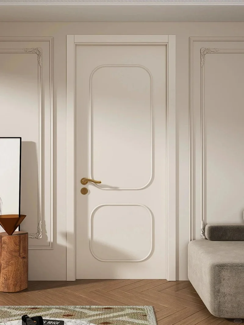 Engineered solid wood doors E1 eco-friendly cost-effective real estate supporting