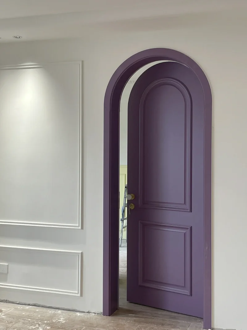 Office building lobby solid wood doors oversized high-end material customization