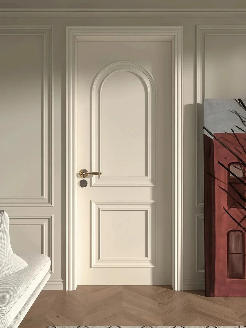 Mahogany solid wood doors fire-retardant for government buildings