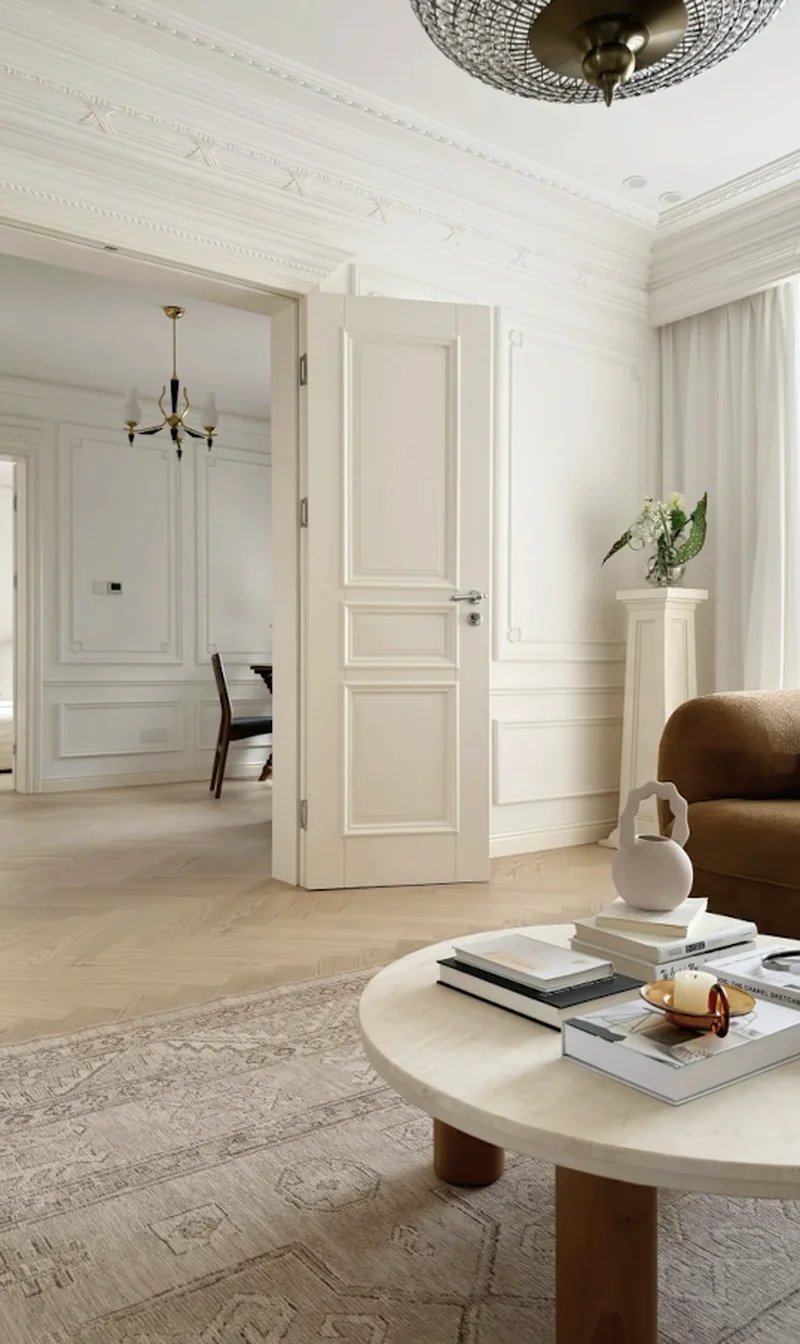 Walnut solid wood doors fire-rated BS 60min with anti-pry locks for hotels