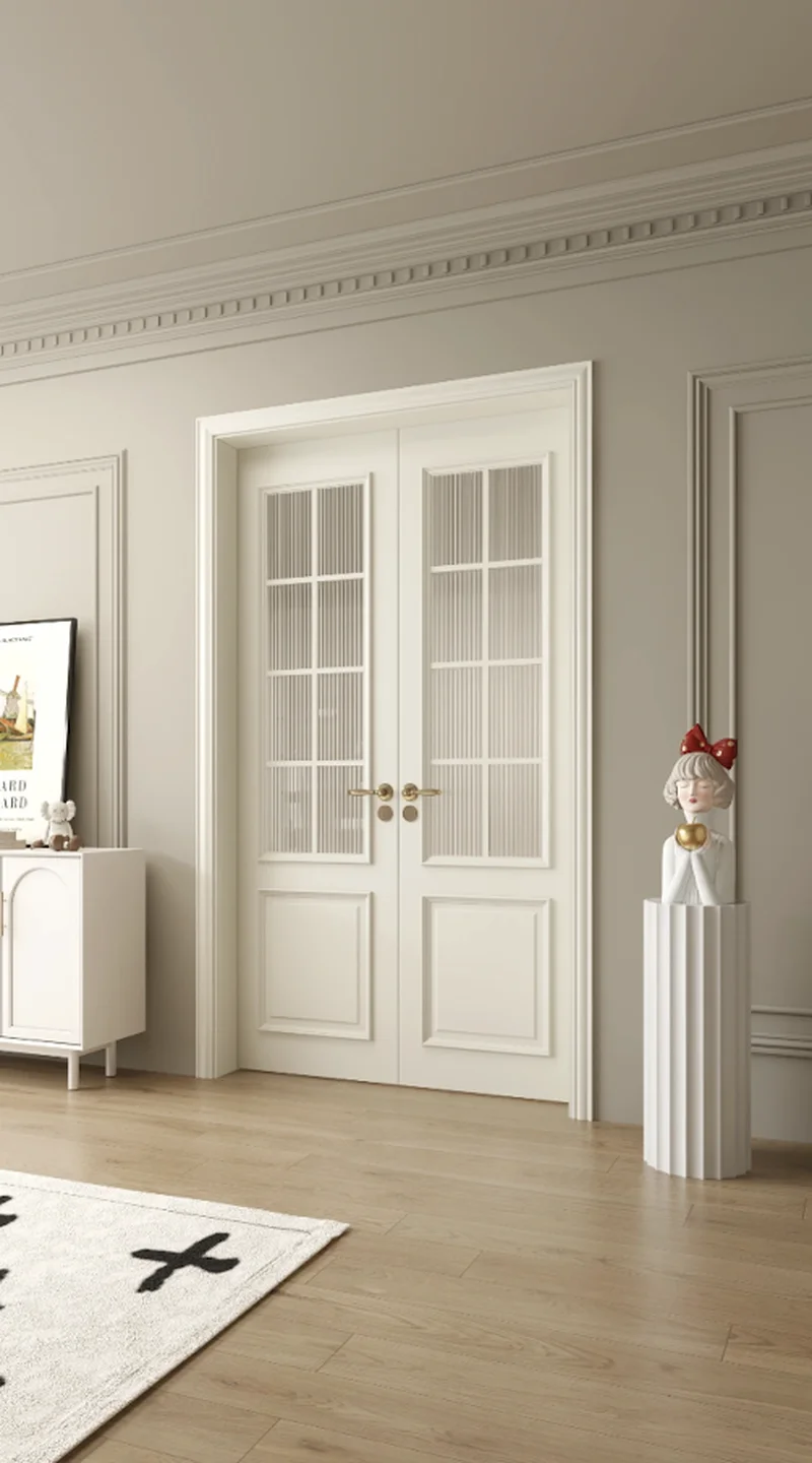 FSC Certified Oak Solid Wood Doors with 8-12% Moisture Content – Premium Quality & Sustainability