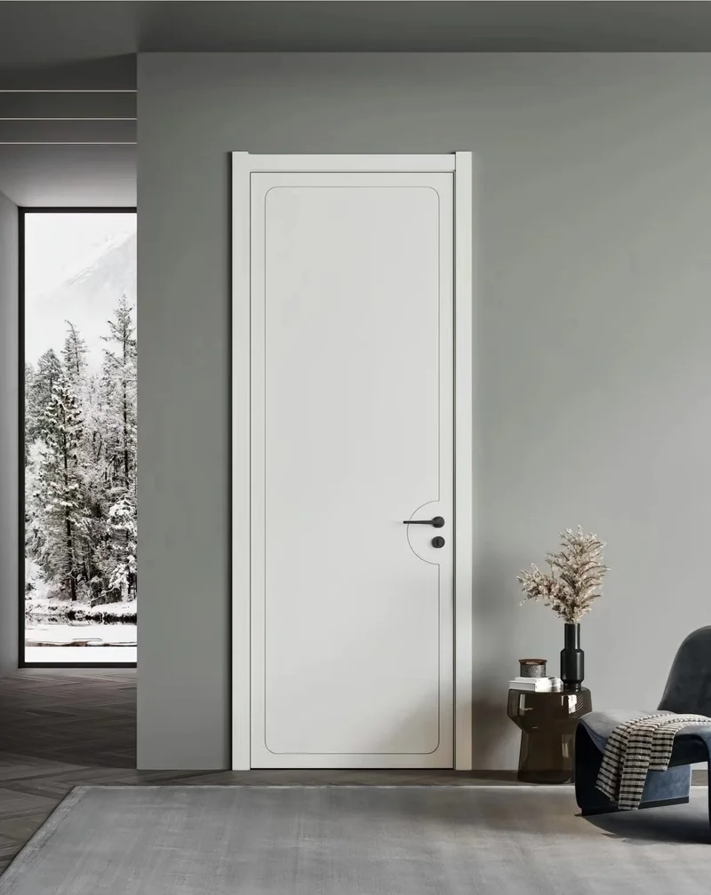 Solid wood doors solid wood grid filling stable structure villa projects