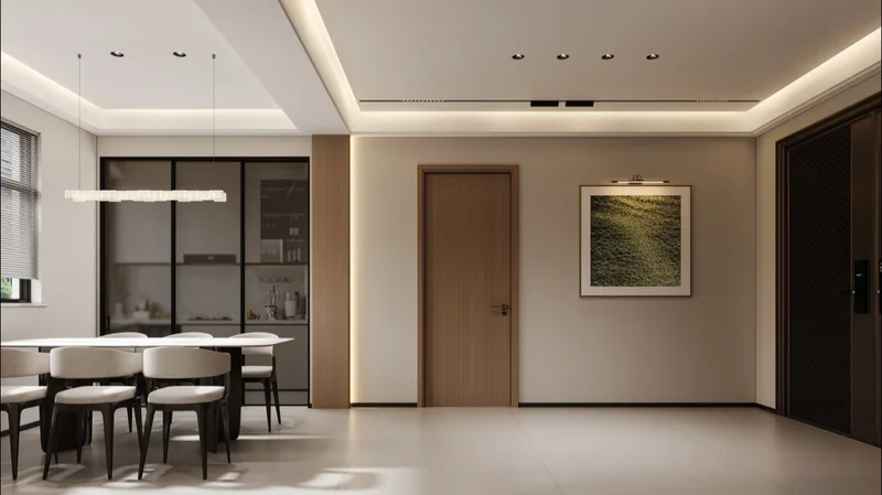 High-end hotel room solid wood doors standardized production bulk installation