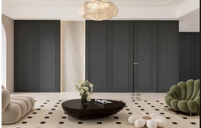 Birch solid wood doors lightweight with reinforced stiles for commercial use